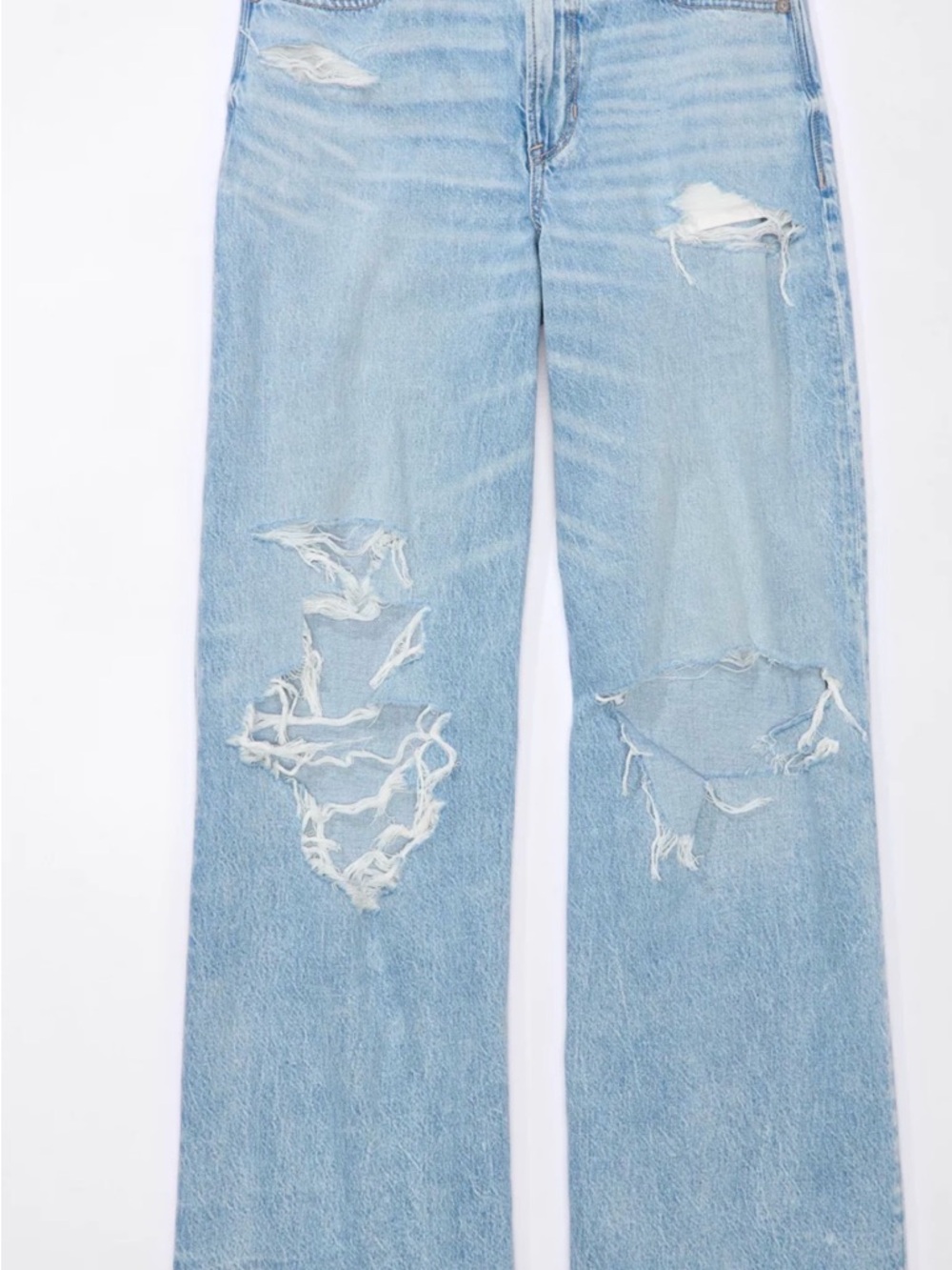 AE Dreamy Drapey Super High-Waisted Baggy Wide-Leg Jean - Picture 3 of 14